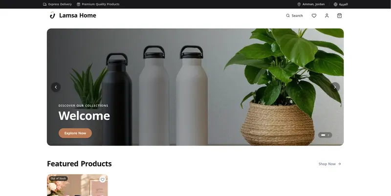 Modern Full-Stack E-commerce Storefront preview